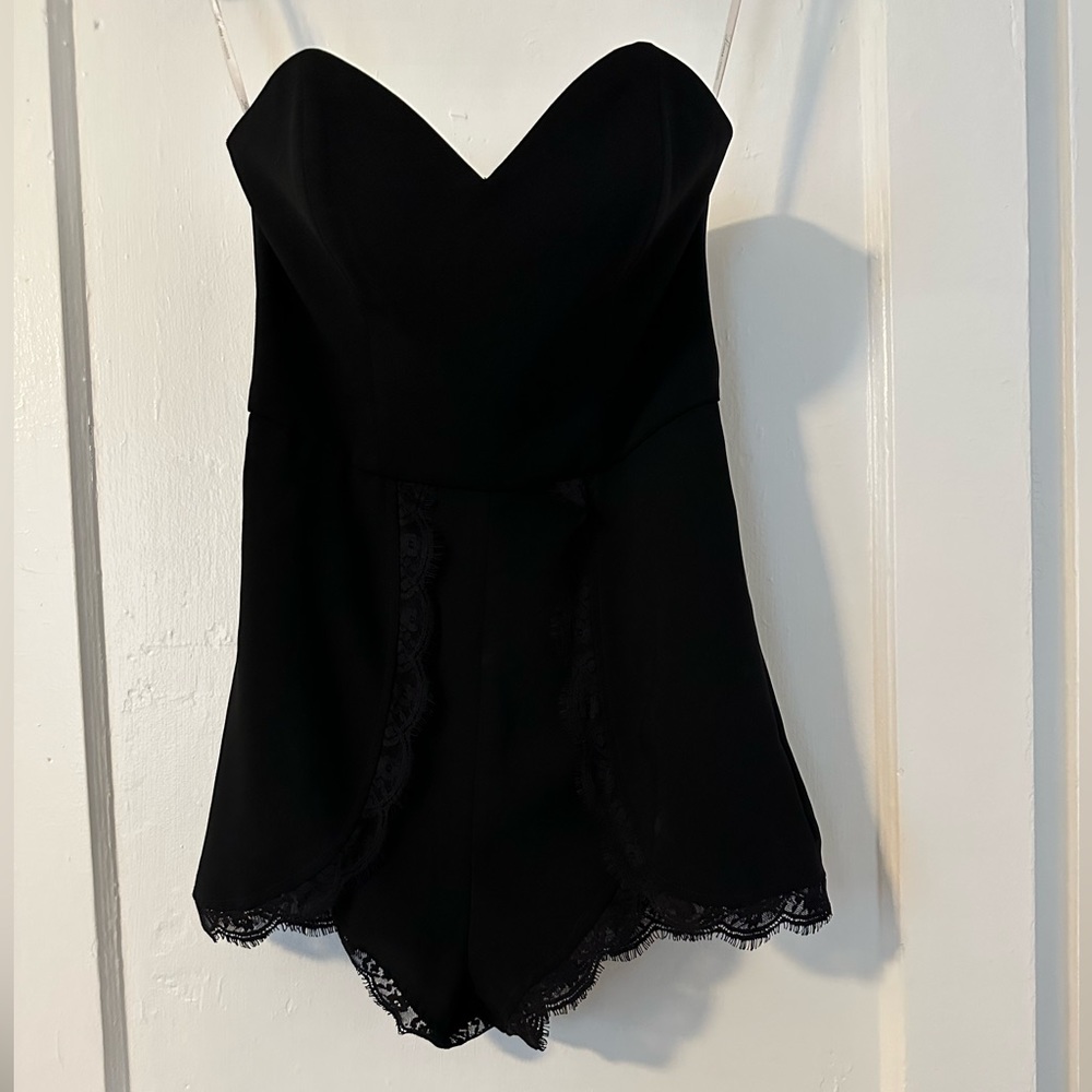 Black party/cocktail romper